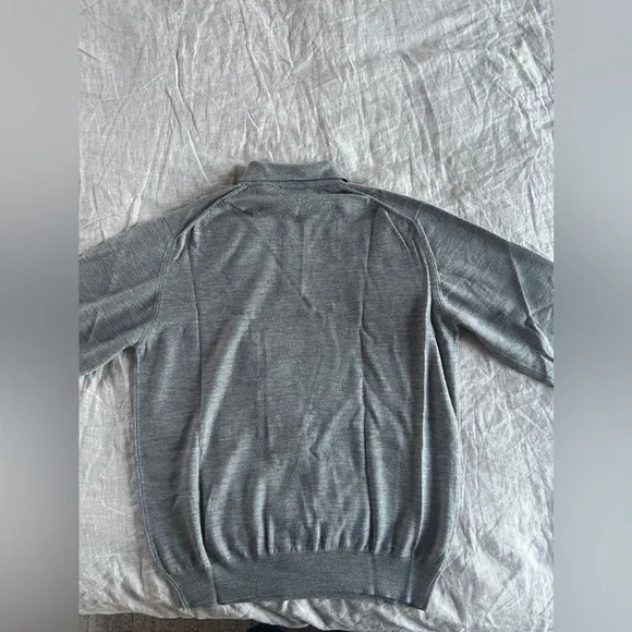 Brioni Merino Wool Polo Sweater, L - Picture 3 of 4